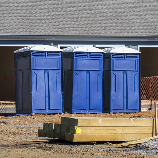 what is the expected delivery and pickup timeframe for the porta potties in Creston IL